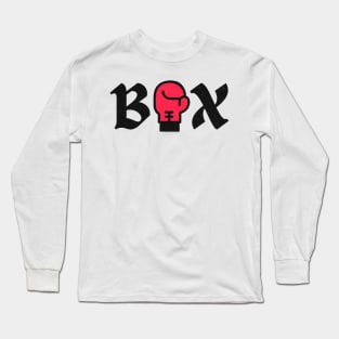 Boxing Glove Box Martial Arts MMA Long Sleeve T-Shirt